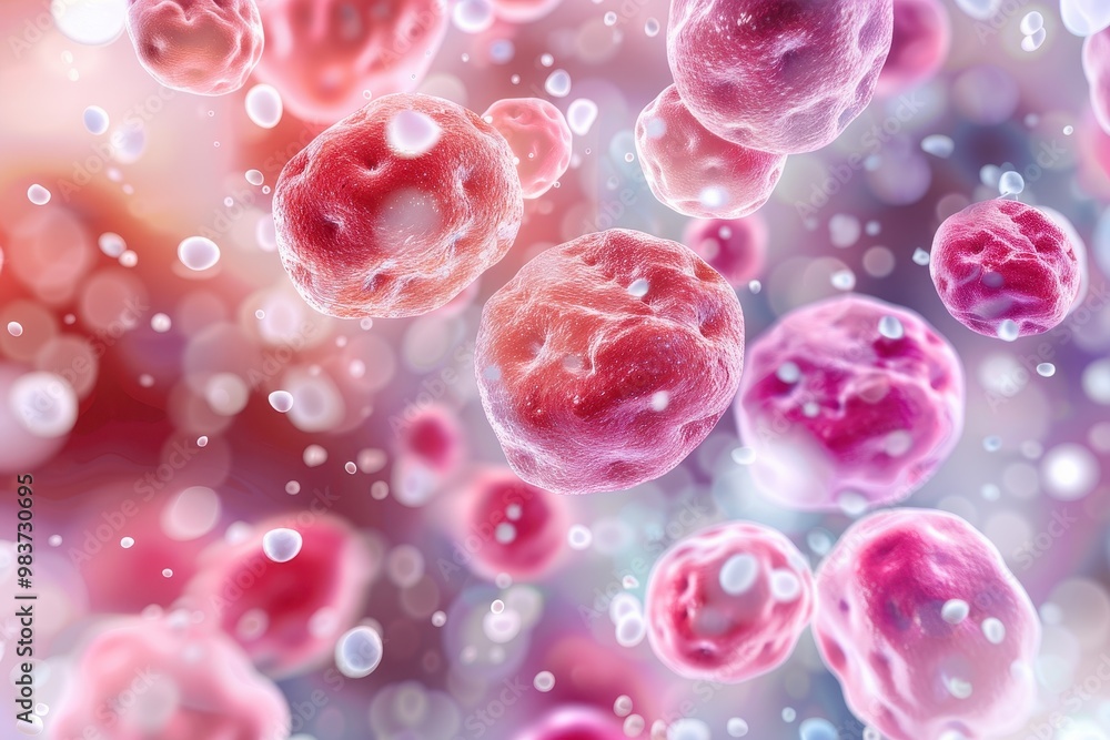 Vector illustration of Rheumatoid Arthritis cells, showcasing cellular structures and interactions, highlighting inflammation and immune response mechanisms in the body. Vector illustration of Rheumatoid Arthritis cells, showcasing cellular structures and interactions, highlighting inflammation and immune response mechanisms in the body.
