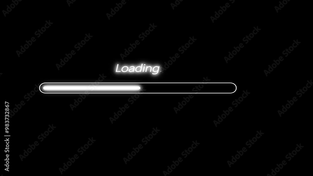 Loading bar icon animation -4k video. Loading bar icon animation -4k video.