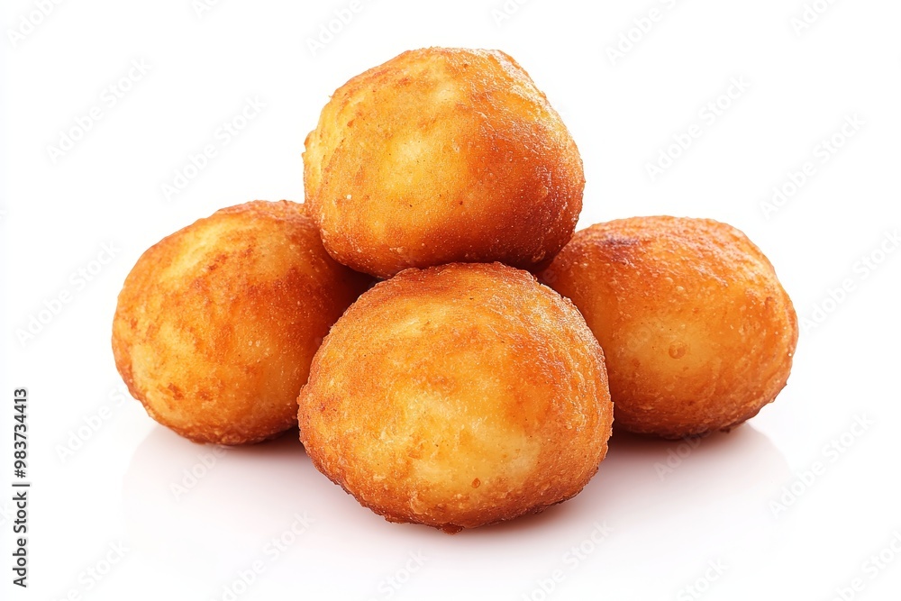 Crispy golden brown Kartoffelkloeße potato dumplings, a traditional German comfort food, ready to be enjoyed. Crispy golden brown Kartoffelkloeße potato dumplings, a traditional German comfort food, ready to be enjoyed.
