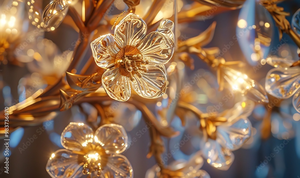 Beautiful crystal chandelier close-up. Luxury chandelier Beautiful crystal chandelier close-up. Luxury chandelier