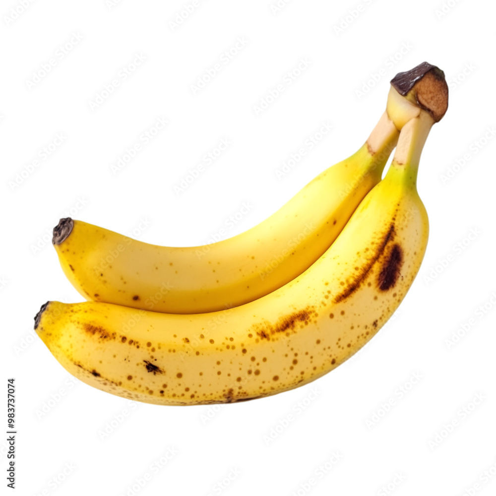 Bunch of bananas on white and transparent background. PNG cutout. Bunch of bananas on white and transparent background. PNG cutout.