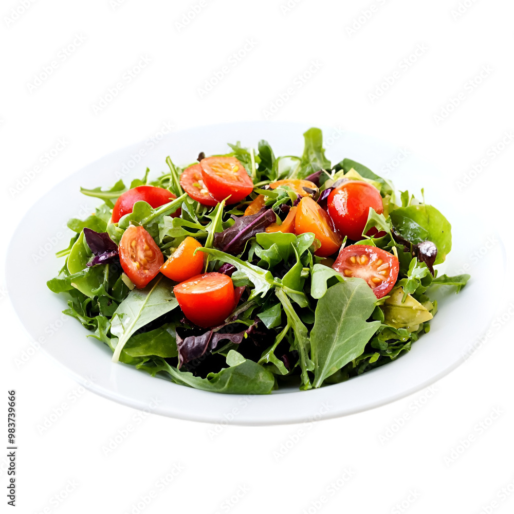 Traditional Salad on white and transparent background. PNG cutout. Traditional Salad on white and transparent background. PNG cutout.
