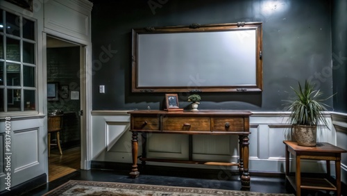 A Vintage Console Table in a Home Interior