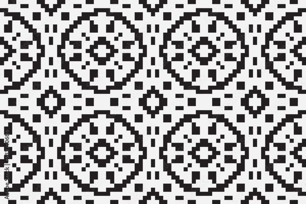 Ethnic seamless monochrome pattern. Aztec geometric background. Tribal print. Navajo fabric. Modern abstract wallpaper. Vector illustration. Ethnic seamless monochrome pattern. Aztec geometric background. Tribal print. Navajo fabric. Modern abstract wallpaper. Vector illustration.