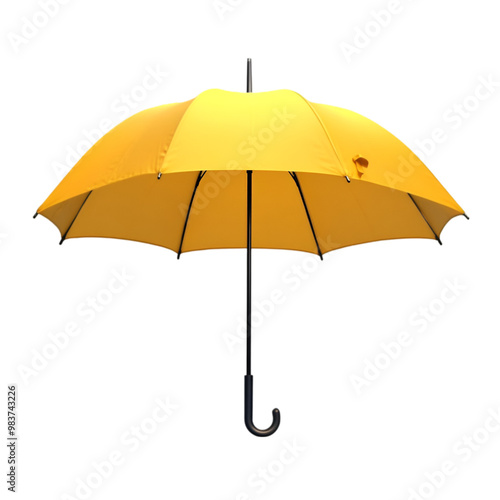 Stylish umbrella on white and transparent background. PNG cutout.