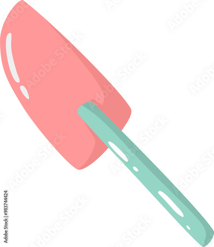 Cute spatula cartoon illustration