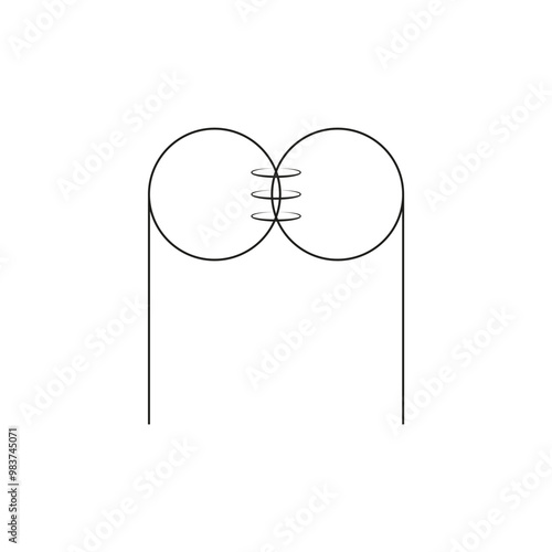 Initial Monogram Letter PQ Logo Design Vector Template. Abstract PQ Letter Logo Design
