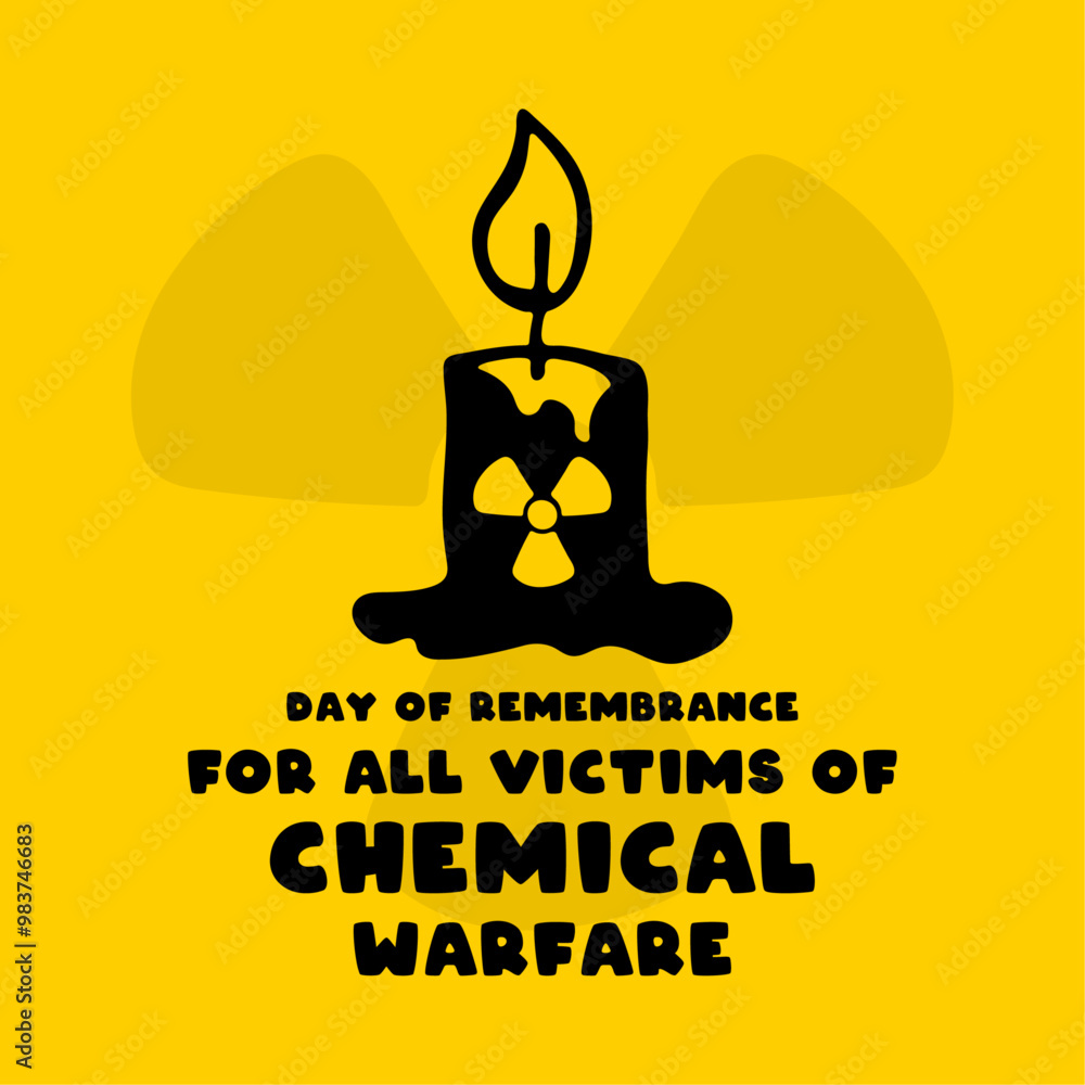 Obraz premium Day of Remembrance For All Victims of Chemical Warfare. November 30.