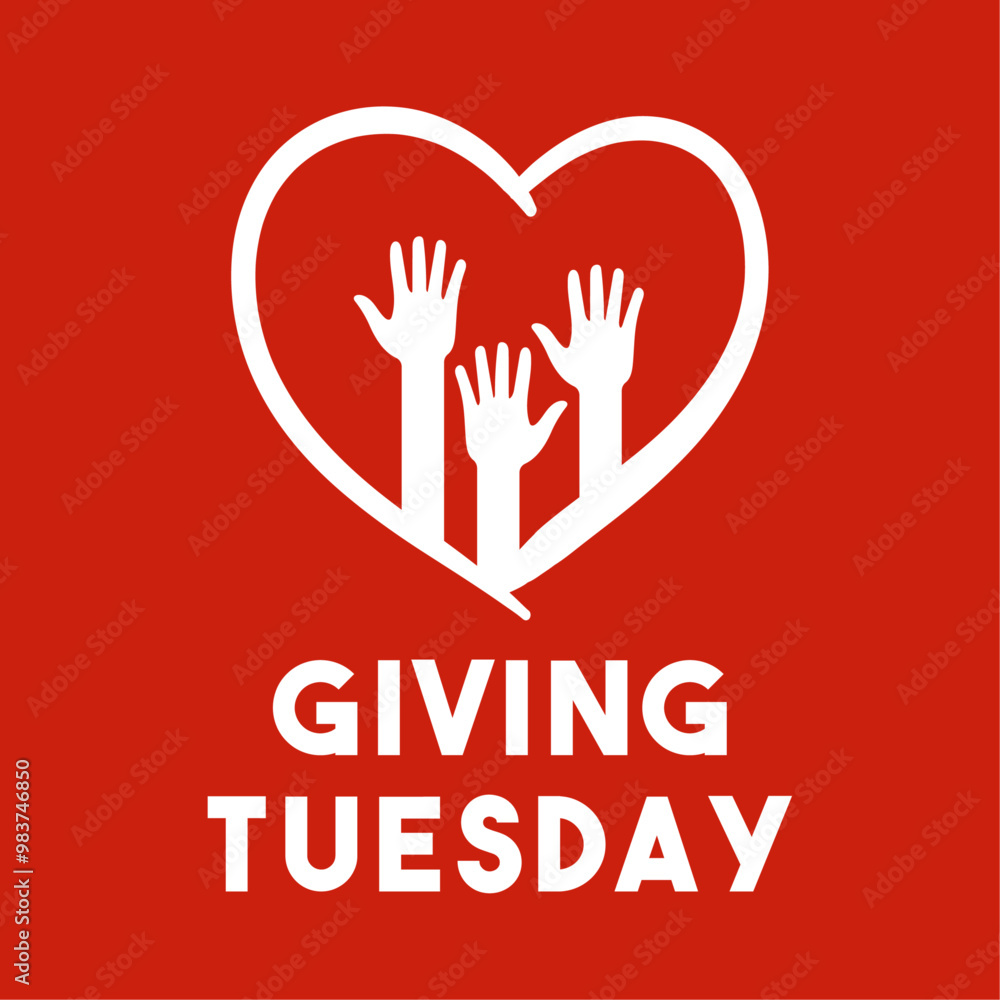 Giving Tuesday. Flat design vector. Poster, banner, card, background. Giving Tuesday. Flat design vector. Poster, banner, card, background.
