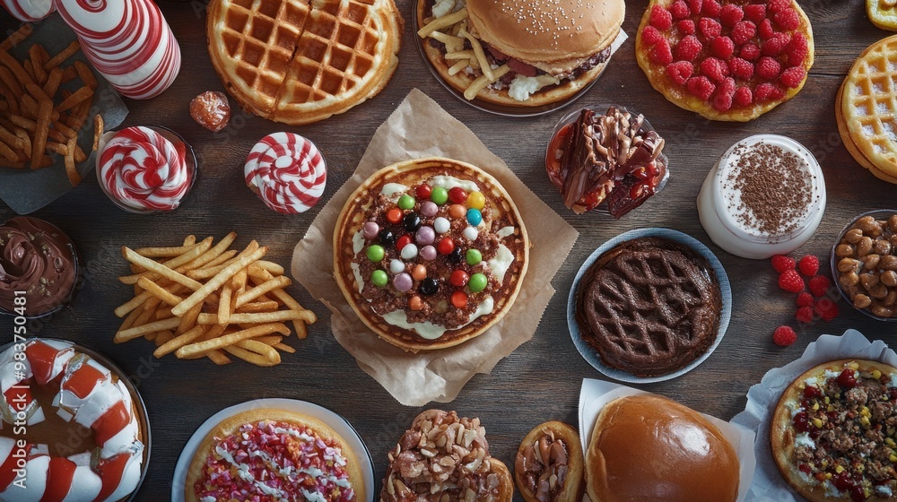 A Deliciously Diverse Spread of Sweet and Savory Treats A Deliciously Diverse Spread of Sweet and Savory Treats