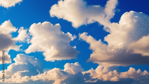 Foto Beatiful sky with comolus cloud