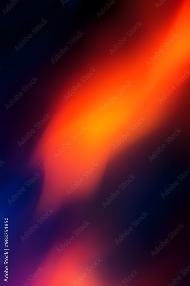 Blue, black and orange gradient background, blurred, minimalist, Blue, black and orange gradient background, blurred, minimalist,