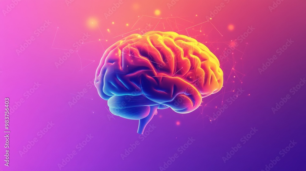 design graphic of a brain design graphic of a brain