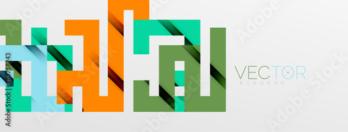 Color bend lines with shadow texture effect. Vector Illustration For Wallpaper, Banner, Background, Card, Book Illustration, landing page