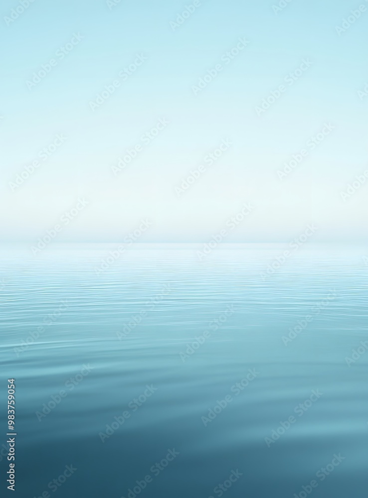 Obraz premium Blue gradient background, simple and clean, light blue gradient, blurred background