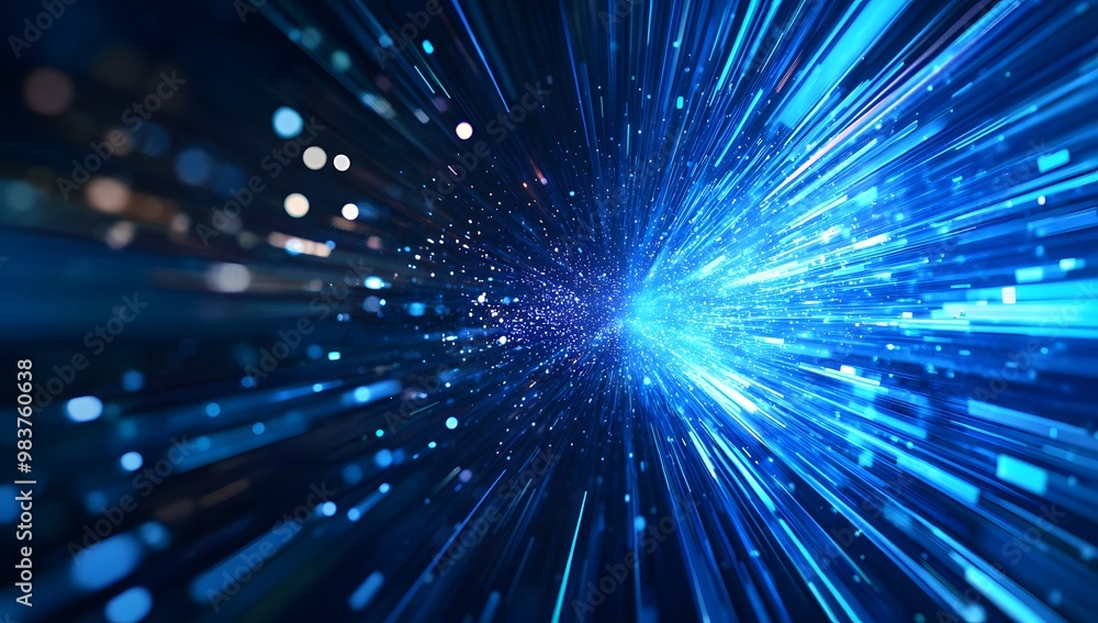 Blue light speed background with a blur effect background. Blue light speed background with a blur effect background.