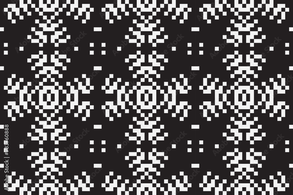 Vector monochrome pixel background. Abstract seamless pattern with small random scattered squares, rectangles, tiny dots. Black and white minimal Vector monochrome pixel background. Abstract seamless pattern with small random scattered squares, rectangles, tiny dots. Black and white minimal