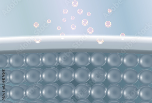 Serum drop, Essence Oil Water Droplet Liquid drop on white background, 3d rendering.