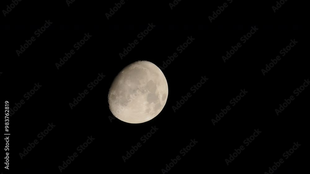 Moon on clear sky at night time Moon on clear sky at night time