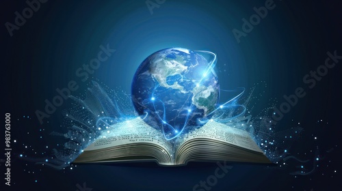 Fototapeta Naklejka Na Ścianę i Meble -  The World in the Book