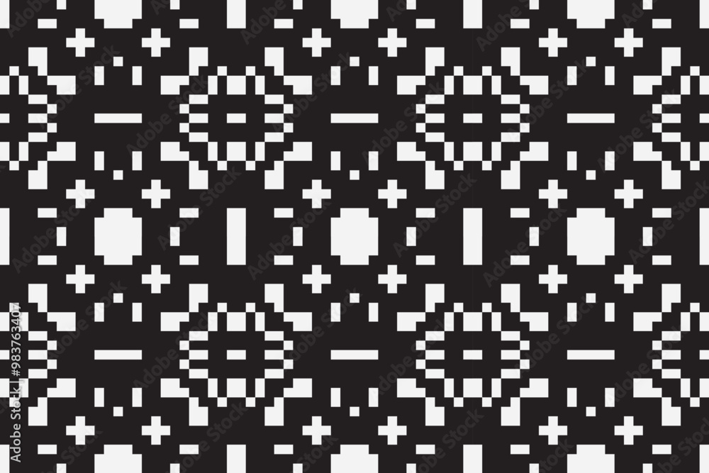 Vector monochrome pixel background. Abstract seamless pattern with small random scattered squares, rectangles, tiny dots. Black and white minimal Vector monochrome pixel background. Abstract seamless pattern with small random scattered squares, rectangles, tiny dots. Black and white minimal