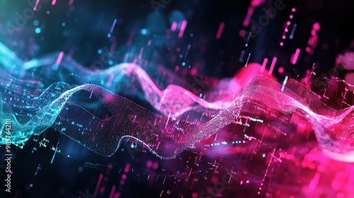 Abstract Digital Waves