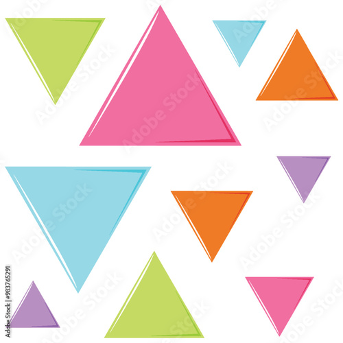 Colorful Geometric Triangle Pattern Free Download Colorful Geometric Triangle Pattern - GFXLoad