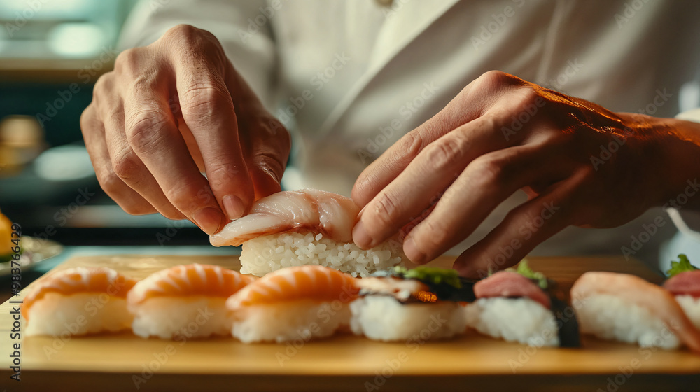 Sushi Chef's Hands. Sushi Chef's Hands.