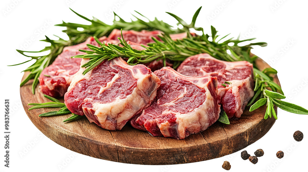 Fresh raw meat isolated on white background Fresh raw meat isolated on white background