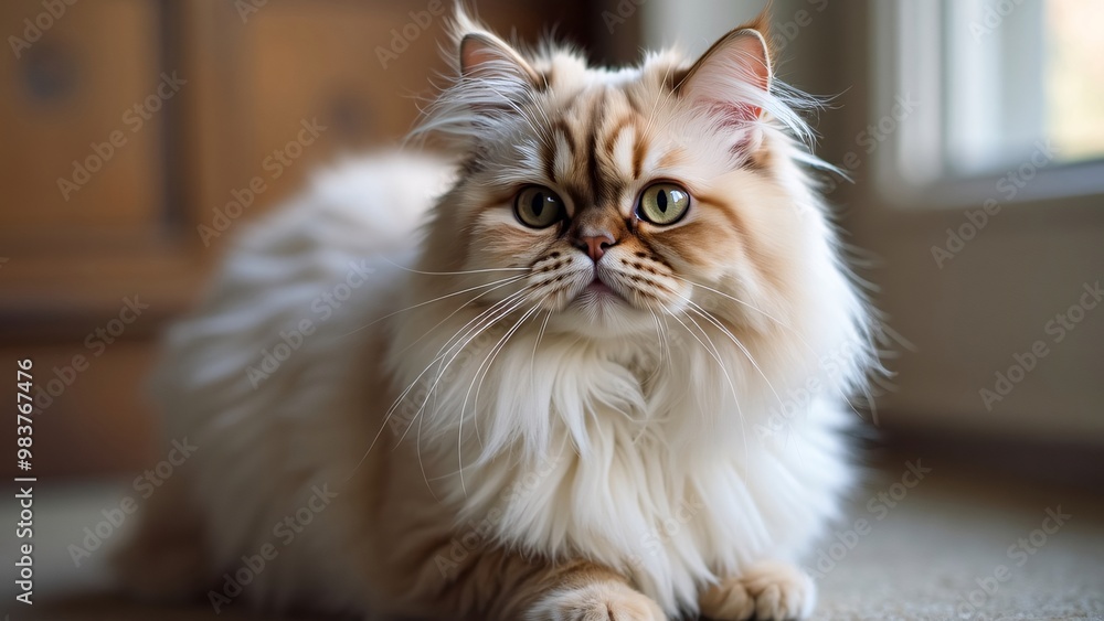 Portrait of a cute persian cat Portrait of a cute persian cat