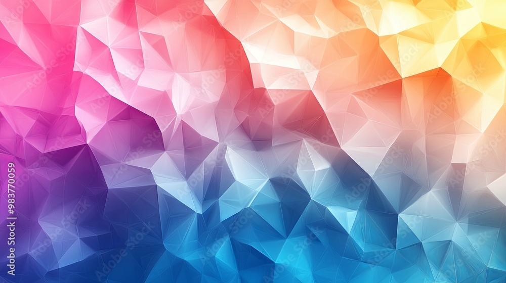 Abstract Colorful Triangular Geometric Pattern Abstract Colorful Triangular Geometric Pattern