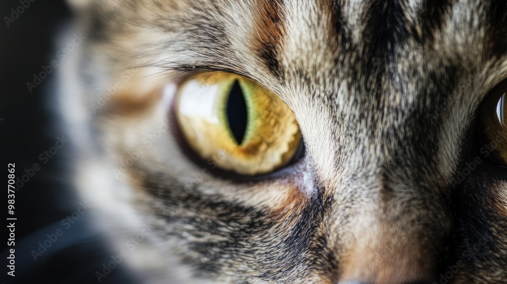 Obraz premium Close-up of a Cat's Eye