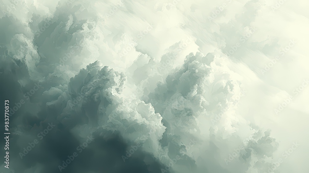 Gray Clouds. Soft, fluffy clouds floating in a muted sky. Gray Clouds. Soft, fluffy clouds floating in a muted sky.