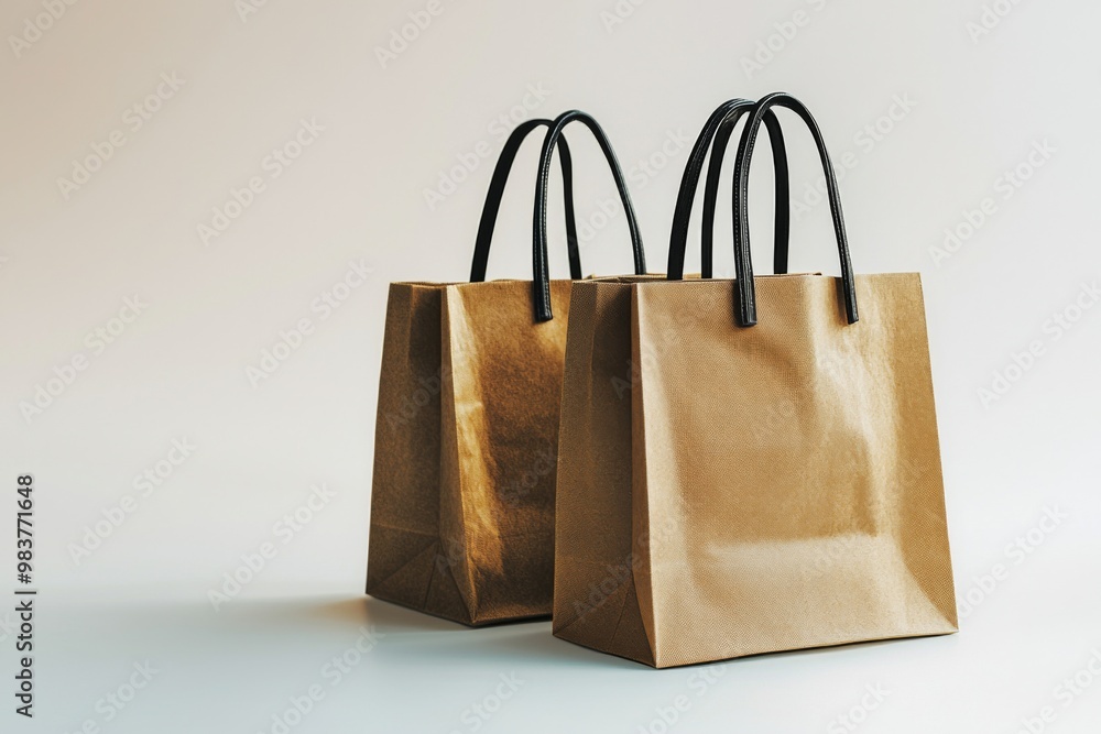 Simple Shopping Bag Mockup Isolated created with Generative AI Simple Shopping Bag Mockup Isolated created with Generative AI