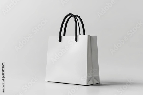 Wallpaper Mural Simple Shopping Bag Mockup Isolated created with Generative AI Torontodigital.ca