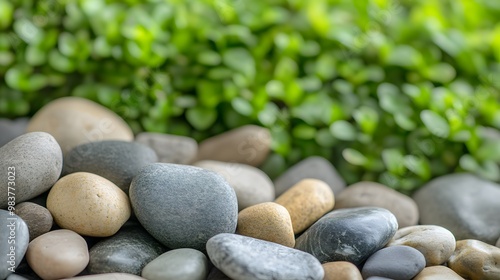Wallpaper Mural Vibrant Green Moss on Smooth Stones - Close-Up of Natures Serenity Revealing Intricate Details in a Tranquil Landscape Setting Perfect for Eco-Friendly and Relaxation Themes Torontodigital.ca