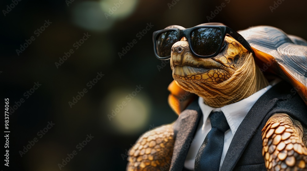 A stylish turtle wearing sunglasses and a suit, exuding confidence and sophistication. Perfect for unique, humorous, and creative projects. A stylish turtle wearing sunglasses and a suit, exuding confidence and sophistication. Perfect for unique, humorous, and creative projects.