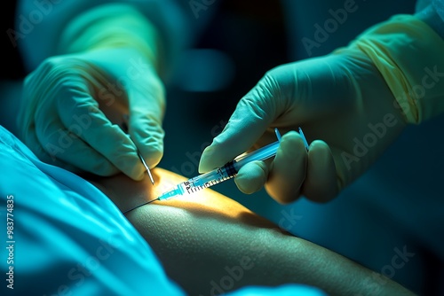 Injection Procedure in a Medical Setting