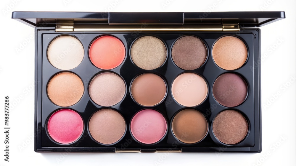 Elegant, modern makeup palette with a variety of shades for a flawless complexion Elegant, modern makeup palette with a variety of shades for a flawless complexion