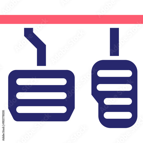 Brake Pedal Icon