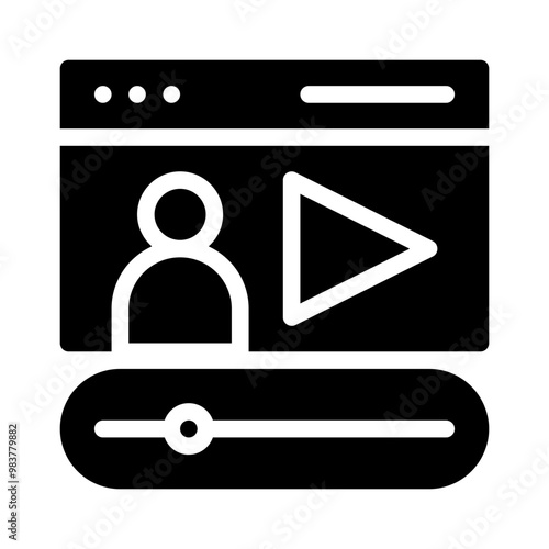 video glyph icon