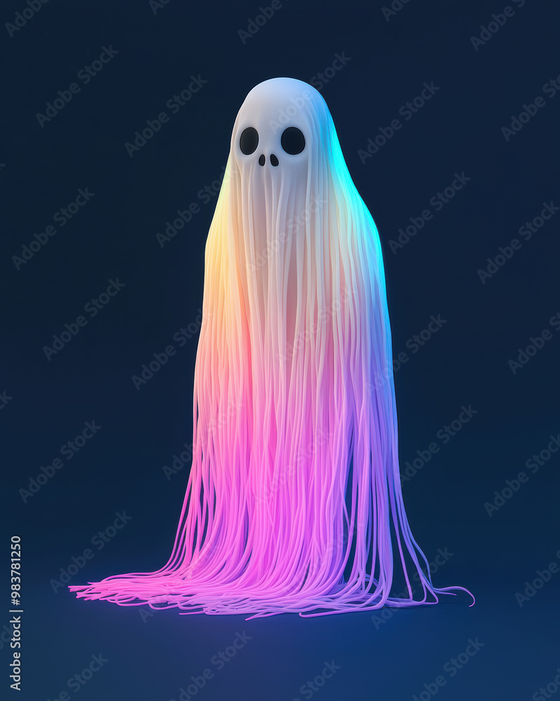 A whimsical ghost illustration featuring vibrant colors and a unique design, perfect for Halloween or creative projects. A whimsical ghost illustration featuring vibrant colors and a unique design, perfect for Halloween or creative projects.