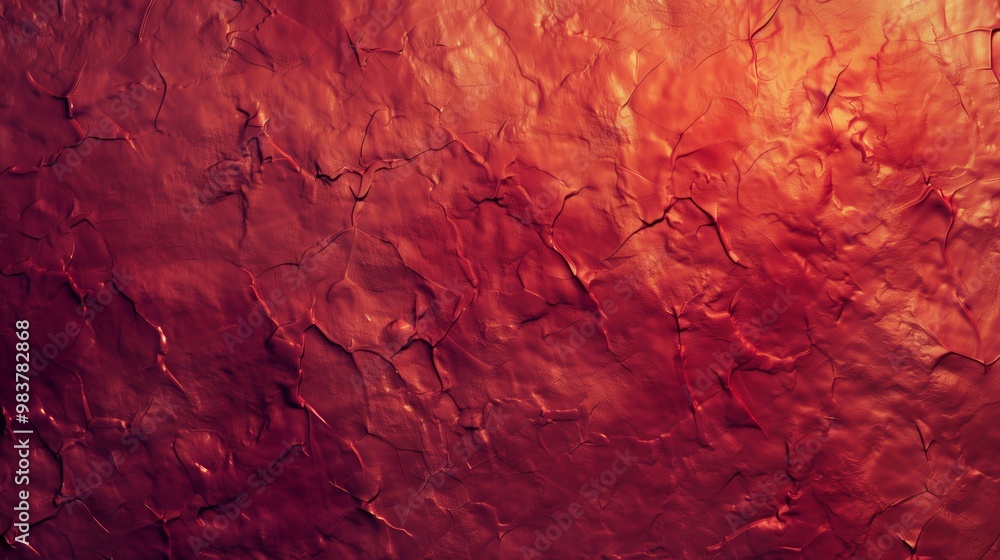 Naklejka premium Vibrant Textured Red Surface Abstract Background for Creative Projects