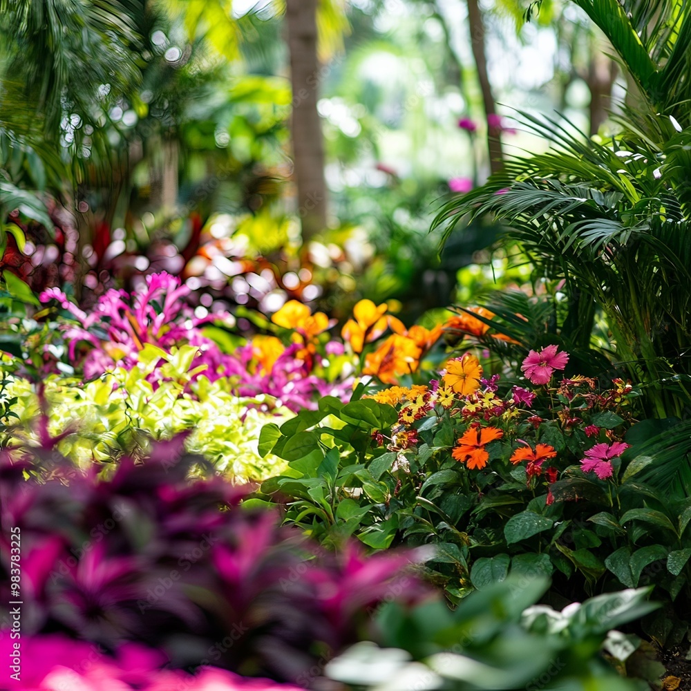 beautiful garden with varios plants and flowers beautiful garden with varios plants and flowers
