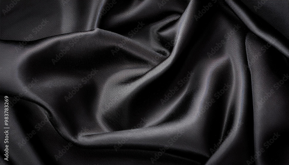 Fototapeta premium black satin or silk texture background