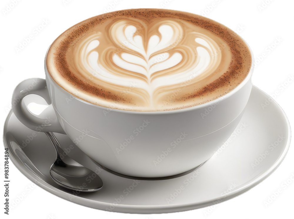 Fototapeta premium Cup cappuccino coffee latte