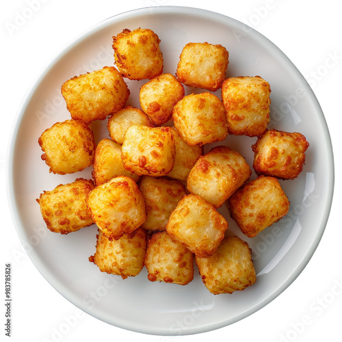 Tater tots isolated on transparent background.png 