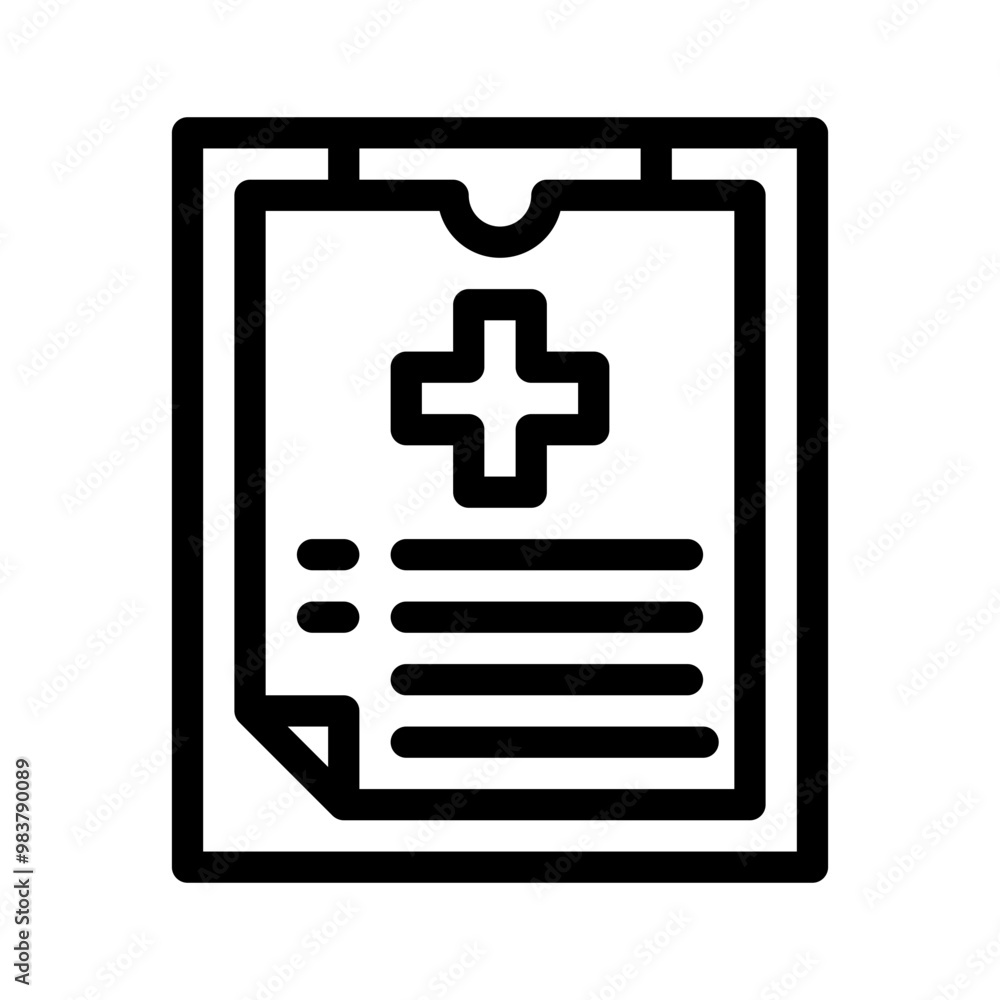 Fototapeta premium medical line icon