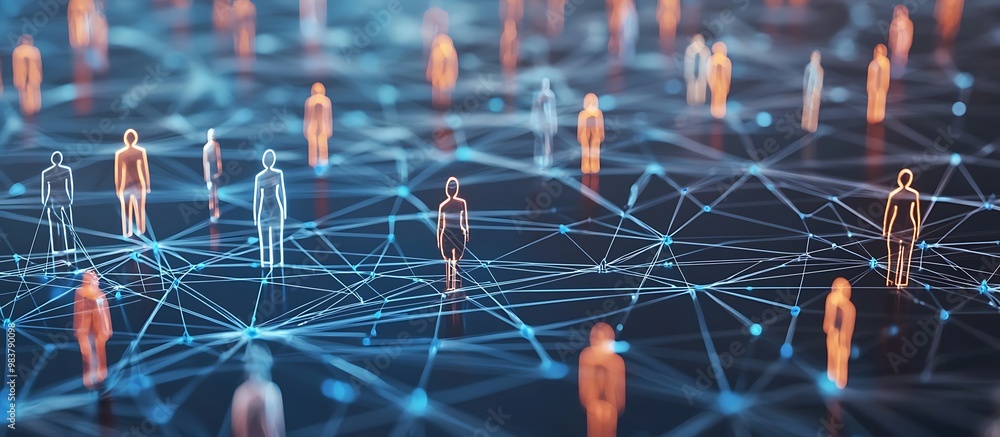 © Aziz - Company communication network visualized as a decentralized system. © Aziz - Company communication network visualized as a decentralized system.