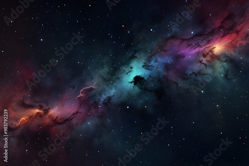 Outer space background Generative AI